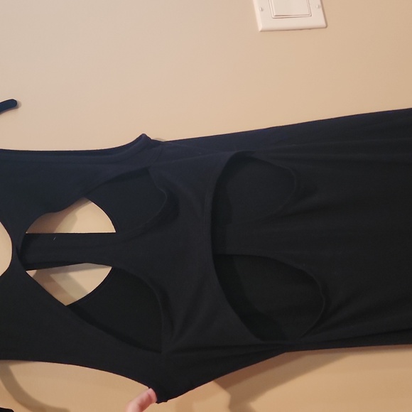 Fabletics Long Black Tank Top Style Dress Size Small - Picture 5 of 9